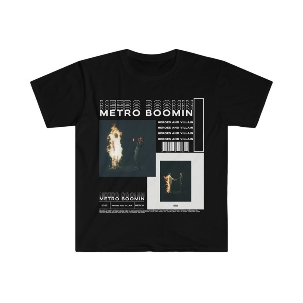 Metro Boomin Rap Shirt Heroes And Villains Album 90s Y2K